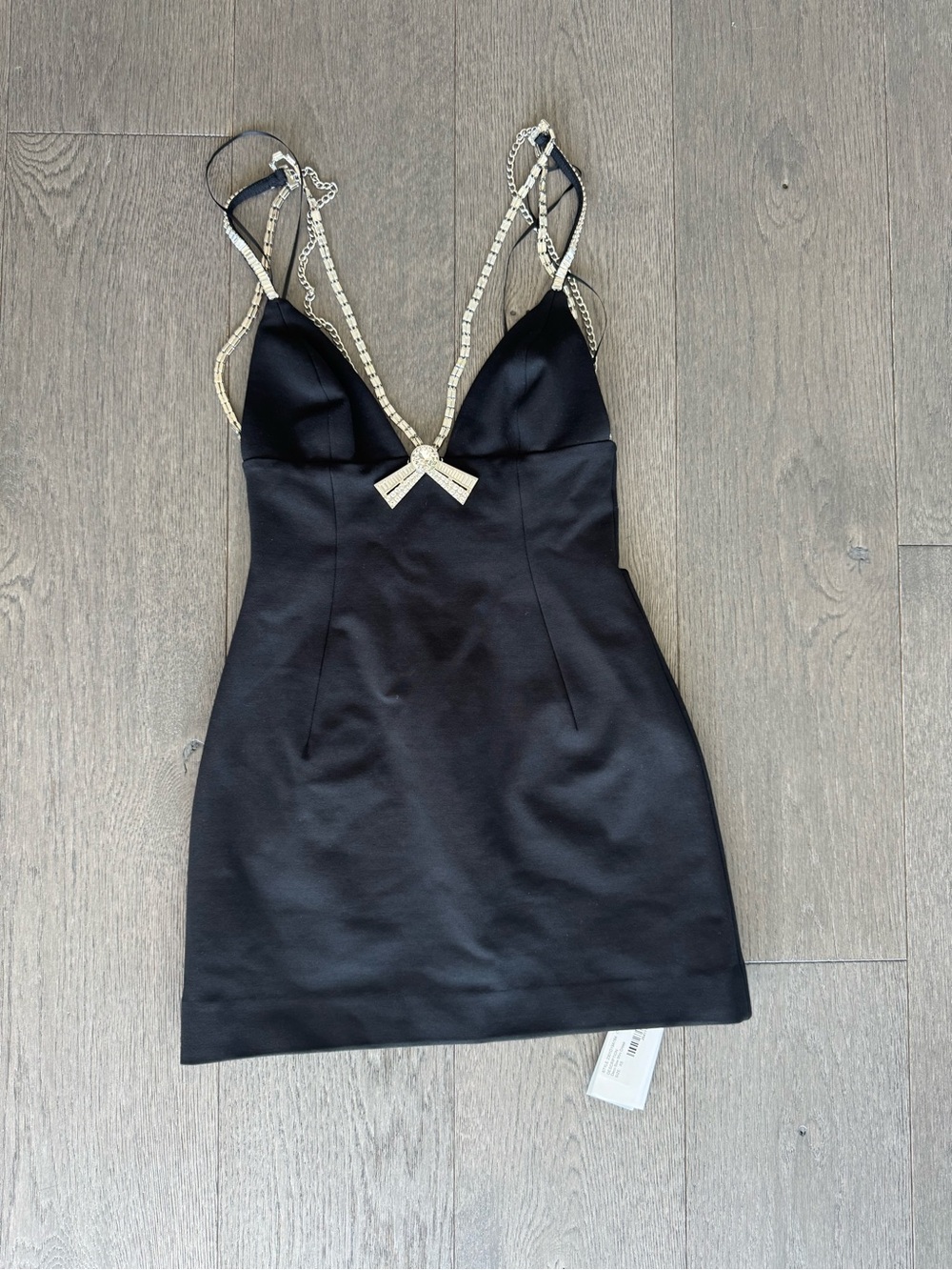 AREA Deco Bow Mini Dress